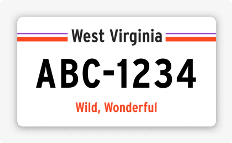 license plate lookup West Virginia